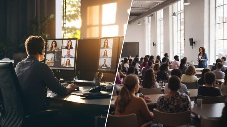 online vs in person classes